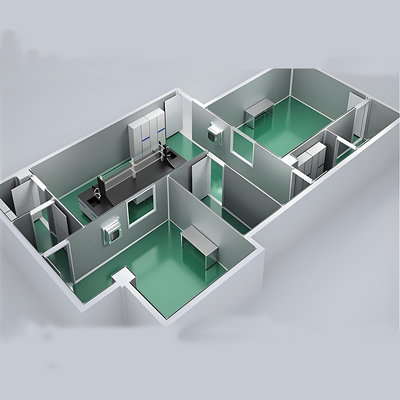 ซื้อ Huuao ISO1-ISO8 Modular Cleanroom for Pharmaceutical Clean Room Partitions 50/75mm Thickness Z Lock EPS Sandwich Panel Cleanroom projects online manufacture