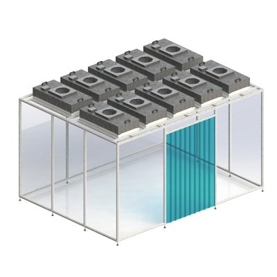 ซื้อ Huuao Pharmaceutical Clean Booth Hard Wall Modular Mobile Cleanroom Custom Cleanroom Softwall Portable HVAC Modular Clean Room Mini Cleanroom online manufacture