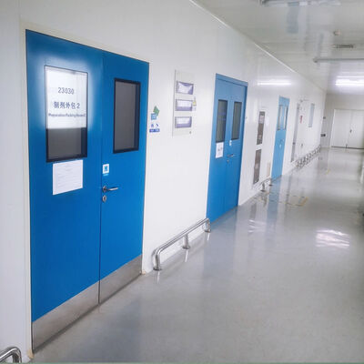 ซื้อ HUAAO โมเดิร์น โมดูลร์ Cleanroom Partition Workshop การใช้งานทางการแพทยศาสตร์ ปรับแต่งตาม ISO5-9 การติดตั้งอย่างรวดเร็ว กันไฟ สะอาดต่อสิ่งแวดล้อม การผลิตออนไลน์