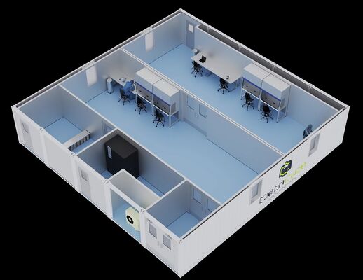 ซื้อ HUAAO Modern Modular Cleanroom System ISO 8 โครงการครอบคลุมมือสอง โครงการห้องทําความสะอาดที่สร้างขึ้นก่อน Eco-friendly & Fireproof การผลิตออนไลน์