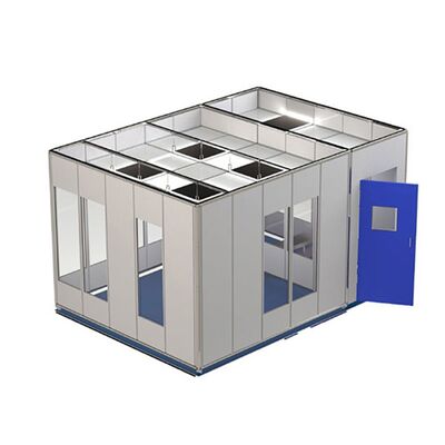 ซื้อ บูธห้องคลีนรูมแบบพกพาผนังแข็งแบบโมดูลาร์ ISO 7 ห้องปฏิบัติการโรงพยาบาลสไตล์มินิมอลกันไฟกันน้ำ การผลิตออนไลน์