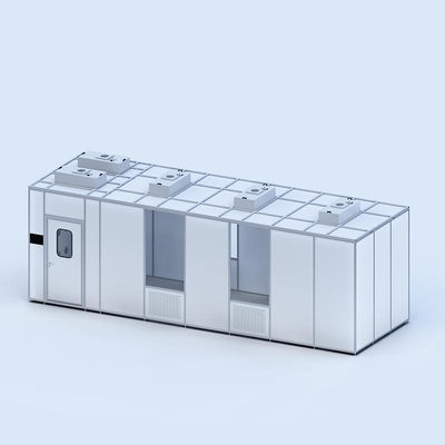Huuao แผงผนังกั้นห้องปฏิบัติการแบบแยกส่วนคุณภาพสูง ISO 7 8 9 ปราศจากฝุ่น พกพาสะดวก