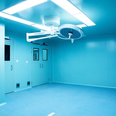 แผงผนังคลีนรูมทางการแพทย์สมัยใหม่ HUAAO แบบโมดูลาร์ ได้รับการรับรองมาตรฐาน ISO ทนไฟ เป็นมิตรต่อสิ่งแวดล้อม ปรับแต่งได้สำหรับโรงงานและห้องผ่าตัดในโรงพยาบาล