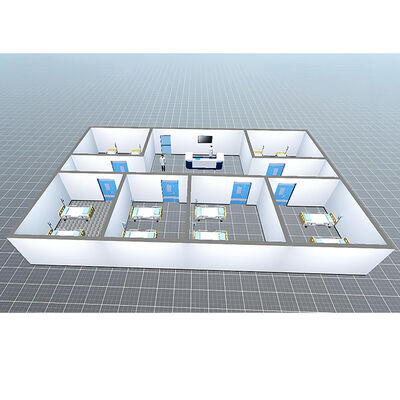 HUAAO คอนเทนเนอร์สำเร็จรูปประกอบเร็วสำหรับโครงการรัฐบาล คลินิกเคลื่อนที่ โรงพยาบาล ห้องปฏิบัติการ ห้องคลีนรูม ห้องคลีนรูมแบบโมดูลาร์