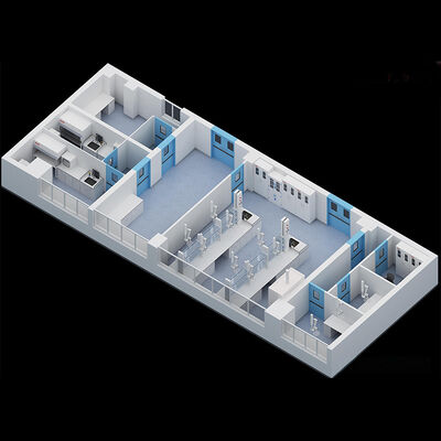 HUAAO โพลียูเรธาน คอร์น กันไฟ น้ําหนักเบา สะดวกต่อสิ่งแวดล้อม โรงพยาบาลแบบขั้นต่ําห้องสะอาด ห้องสะอาดฝุ่น การทําความสะอาด แซนวิช แพนล็อคชอป