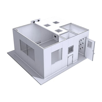 HUAAO Customized Fireproof ISO5-9 Modern Modular Cleanroom Professional Solution for Lab Workshop Hospital & Clean Rooms Project